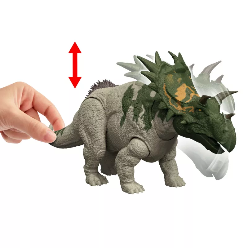 Mängufiguur MATTEL Jurassic World Wild Roar Spiclypeus JGB89 — kollektsioneeritav dinosauruse tegevusfiguur