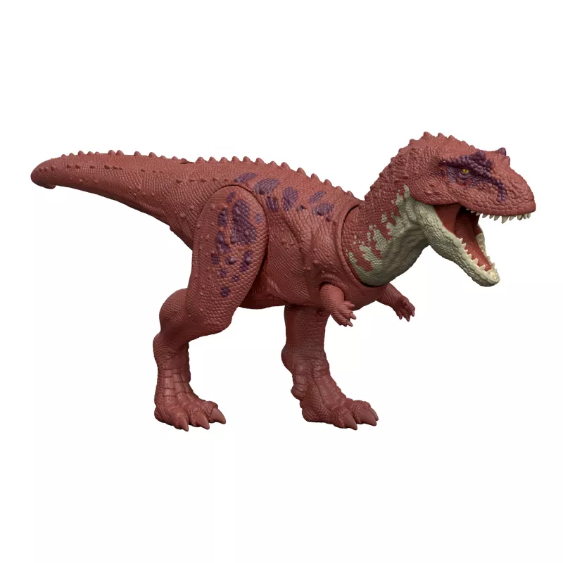 Jurassic World Rebirth Wild Roar Aucasaurus Dinosaur Toy, Tail Controlled Attack Chomp & Sound