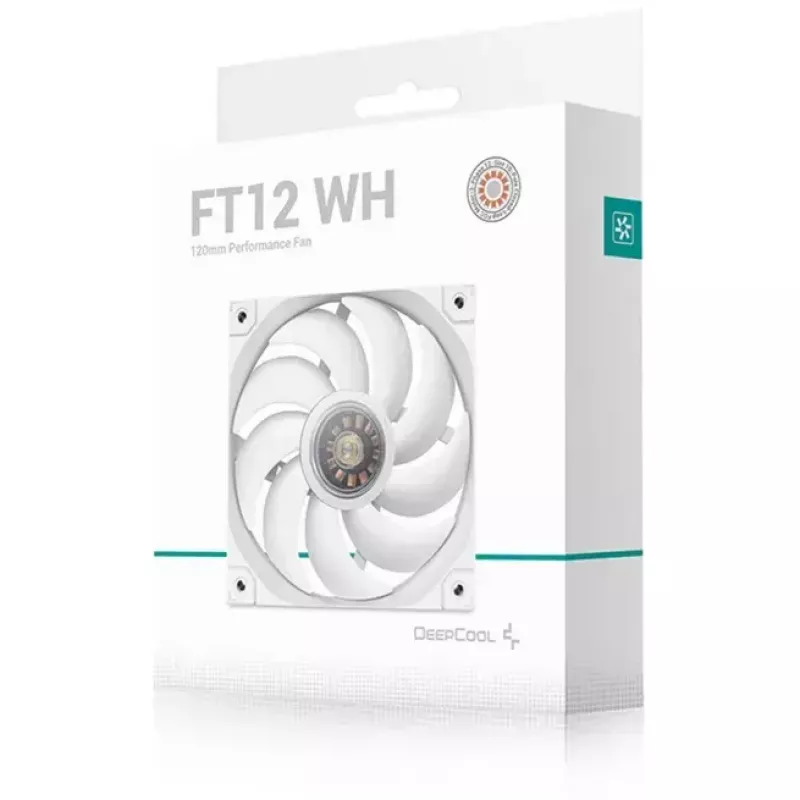 Korpuse ventilaator DeepCool FT12 WH 120 x 120 x 25 mm, valge, 120 mm