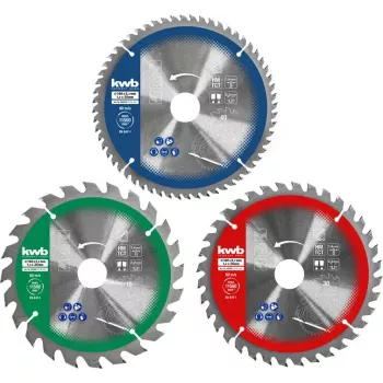Ümmarguste saeketaste komplekt Einhell-KWB 584795, Ø165 mm, ava 20 mm, 3 tk puitlaastplaadile, lehtpuule, vineerile, plastile, okaspuule