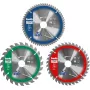 Ümmarguste saeketaste komplekt Einhell-KWB 584795, Ø165 mm, ava 20 mm, 3 tk puitlaastplaadile, lehtpuule, vineerile, plastile, okaspuule