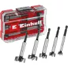 Forstneri puuritera komplekt Einhell-KWB 5 tk, punane/läbipaistev, 1/4-tolline vars, M-CASE (MPN 706003)