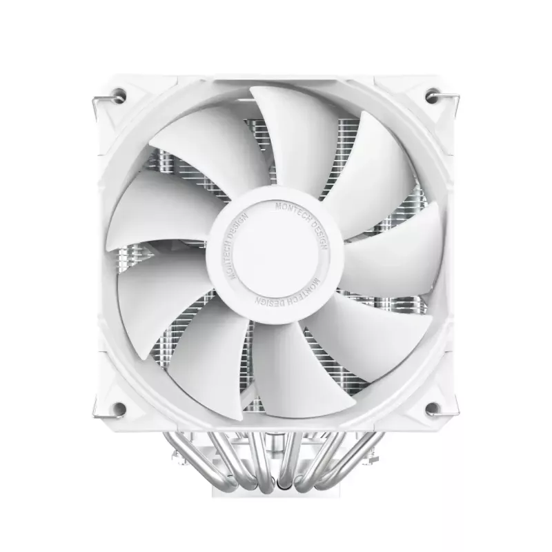 CPU jahuti Montech NX600 (valge) 120 mm ventilaatoriga, ühilduv õhkjahuti lauaarvuti protsessoritele