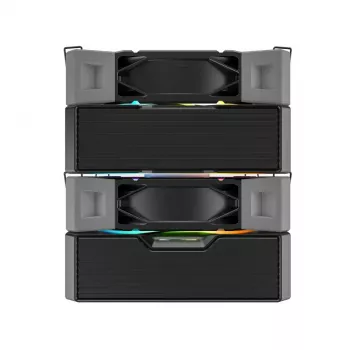 Protsessorijahuti Montech NX600 ARGB, must, 120 mm ventilaator, ARGB valgustus