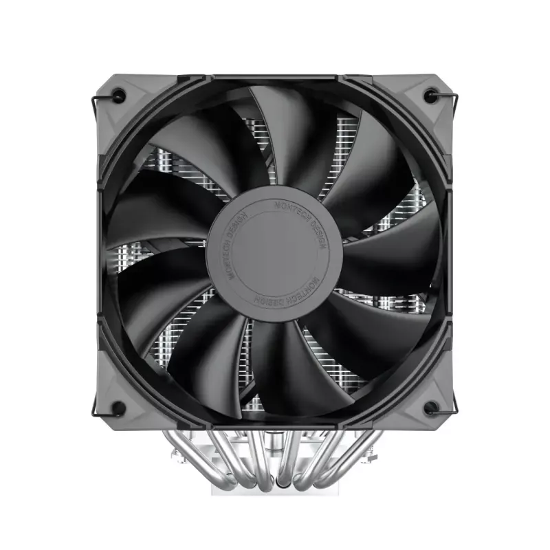 CPU jahuti Montech NX600 must, 120 mm ventilaatoriga