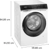 Siemens iQ700 WN54C2A40 pesumasin-kuivati Eraldiseisev Eestlaetav Valge