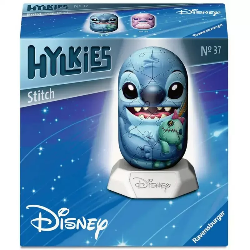 3D pusle Ravensburger Disney Stitch Hylkies — tegelasekujuline 3D kuju Ravensburgerilt