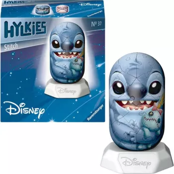3D pusle Ravensburger Disney Stitch Hylkies — tegelasekujuline 3D kuju Ravensburgerilt
