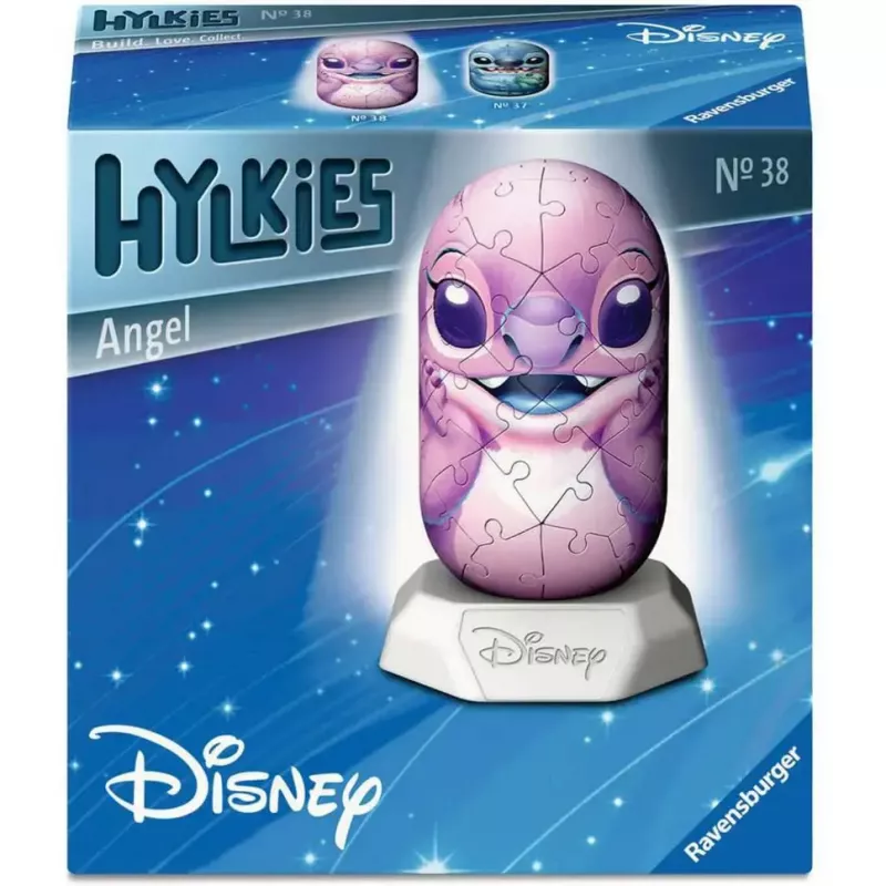 3D pusle Ravensburger Disney Stitch - Angel kujuke, omavahel lukustuvad vahtdetailid, mudel 12008045