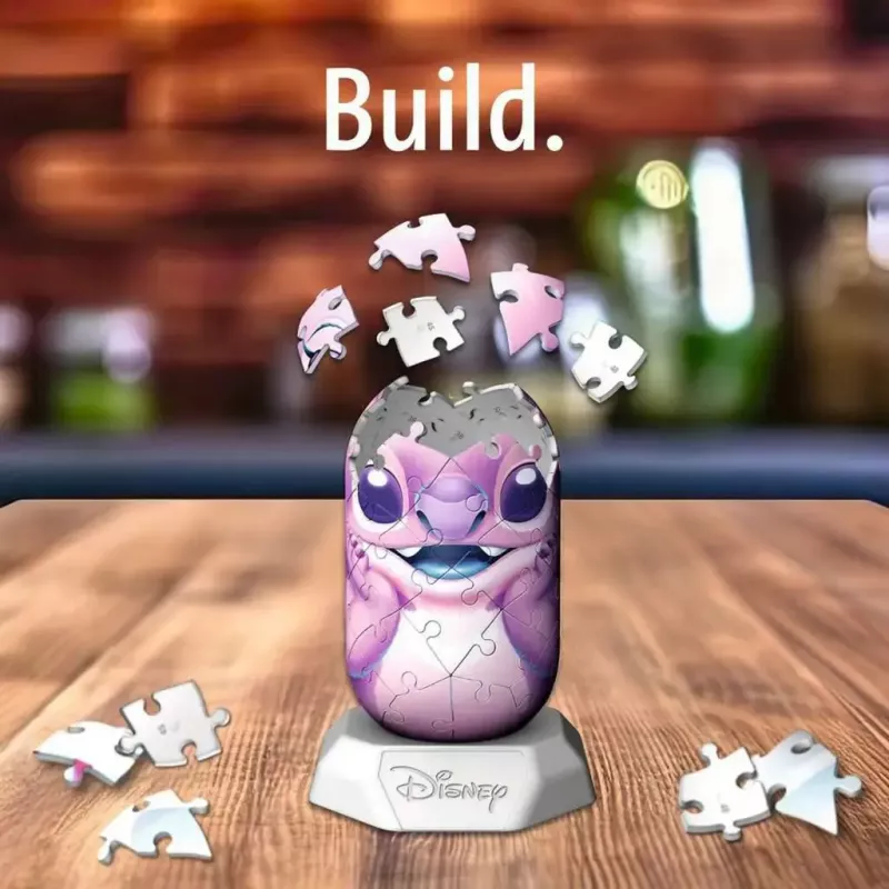 3D pusle Ravensburger Disney Stitch - Angel kujuke, omavahel lukustuvad vahtdetailid, mudel 12008045