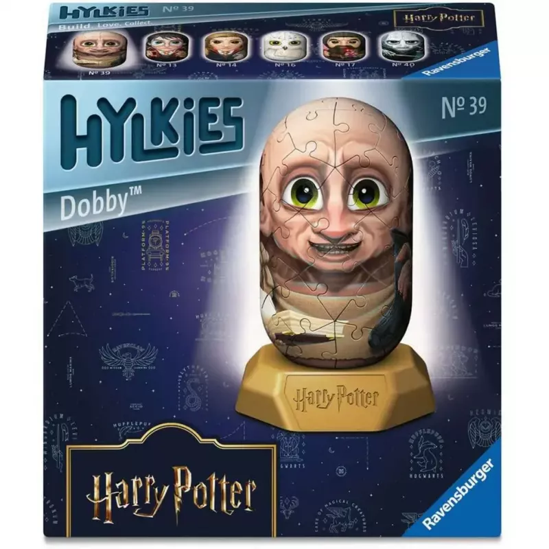 3D puzzle Ravensburger Hylkies Harry Potter Dobby, poroloonist klõpsatavad tükid, kokkupandav figuur