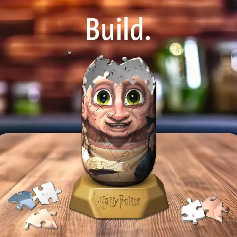 3D puzzle Ravensburger Hylkies Harry Potter Dobby, poroloonist klõpsatavad tükid, kokkupandav figuur