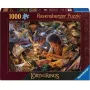 Pusle Ravensburger 12001810, 1000 tükki, Fantaasia — Sõrmuste isand, 700 mm laius