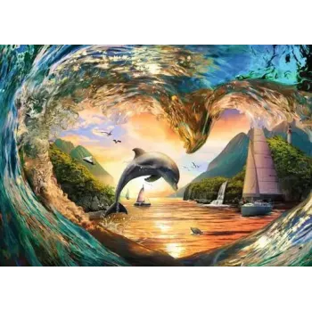 Pusle Ravensburger Sunset Splash, 1000 tk, horisontaalpaigutus, 700 mm lai