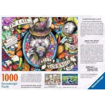 Pusle Ravensburger Fashionably Late — 1000 tk, Maastik, 700 × ? mm