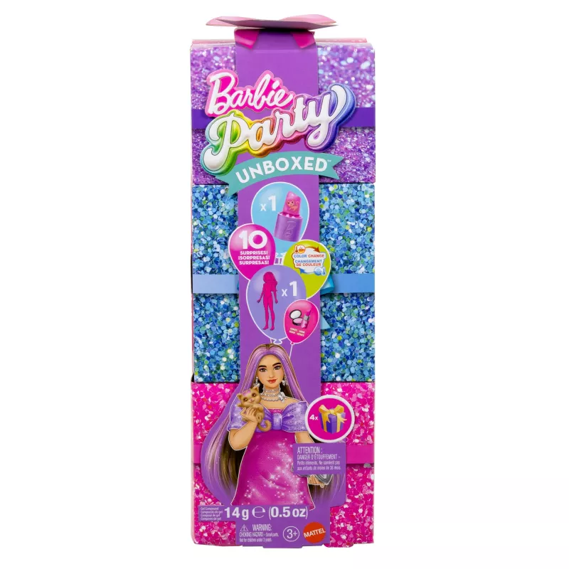 Nukukomplekt MATTEL Barbie Party Unboxed Reveal Set Curvy JFY67 – kurvikad moenukud ja aksessuaarid
