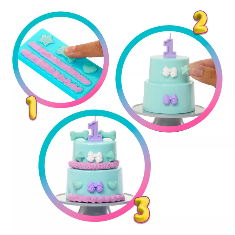 Barbie Party Unboxed Pet Birthday Series nukk & Accessories, Party Stars Set with 10 Surprises