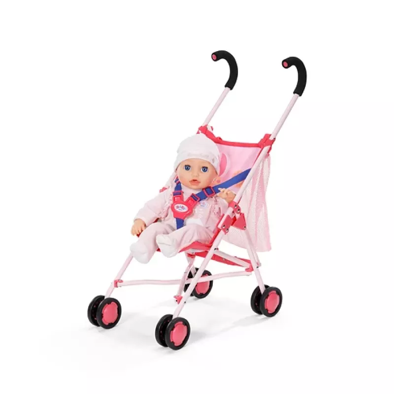 BABY born Käru koos Kotiga Roosa Nukukäru