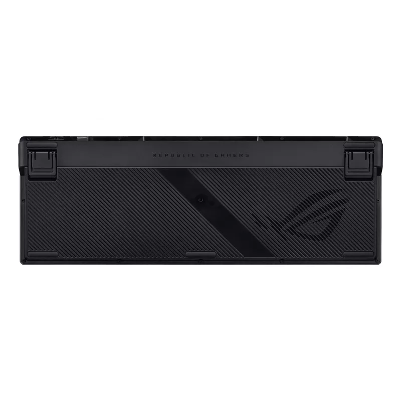 Mehaaniline mänguklaviatuur ASUS ROG Azoth 96 HE — 96% QWERTZ, USB + RF juhtmevaba + Bluetooth, magnet-mehaanilised lülitid, RGB, must