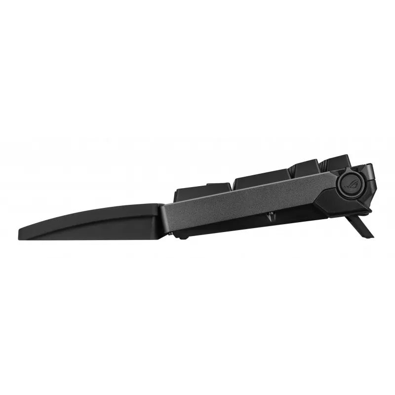 Mehaaniline mänguklaviatuur ASUS ROG Azoth 96 HE — 96% QWERTZ, USB + RF juhtmevaba + Bluetooth, magnet-mehaanilised lülitid, RGB, must