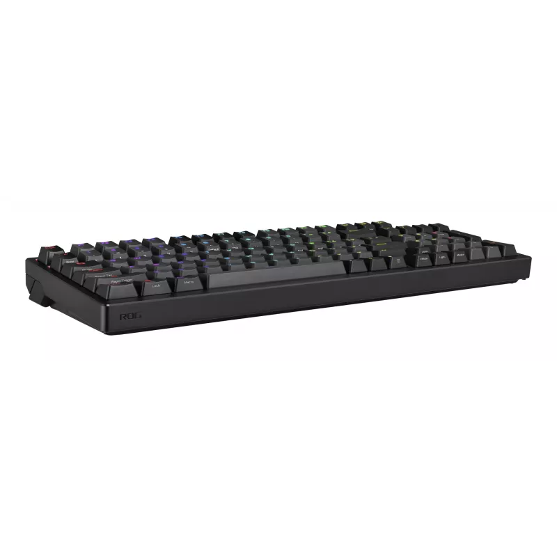 Mehaaniline mänguklaviatuur ASUS ROG Azoth 96 HE — 96% QWERTZ, USB + RF juhtmevaba + Bluetooth, magnet-mehaanilised lülitid, RGB, must