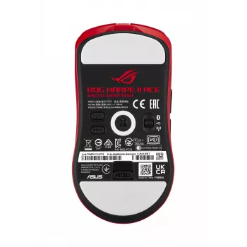 ASUS ROG Harpe II Ace RED hiir Mängimine Paremakäeline RF-juhtmevaba + Bluetooth + USB Type-A Optiline 42000 DPI