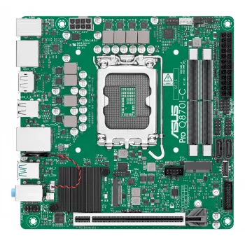 Mini ITX emaplaat ASUS PRO Q870I-C-CSM LGA 1851, Intel Q870, DDR5 SO‑DIMM, 2 pesa, kuni 128 GB