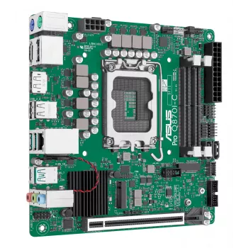 Mini ITX emaplaat ASUS PRO Q870I-C-CSM LGA 1851, Intel Q870, DDR5 SO‑DIMM, 2 pesa, kuni 128 GB