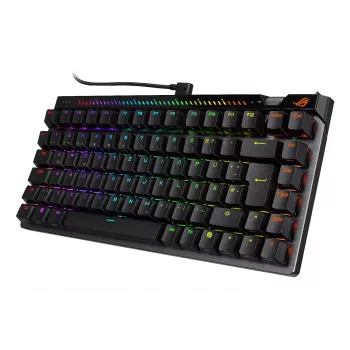 Mehaaniline mänguriklaviatuur ASUS ROG Falchion Ace 75% — USB, magnet-mehaanilised lülitid, RGB, must