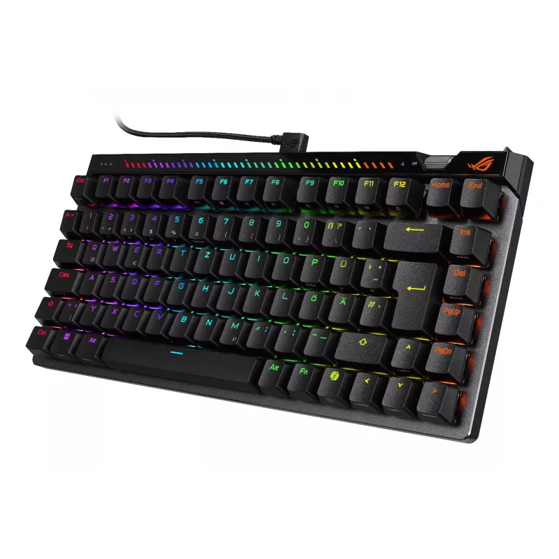 Mehaaniline mänguriklaviatuur ASUS ROG Falchion Ace 75% — USB, magnet-mehaanilised lülitid, RGB, must