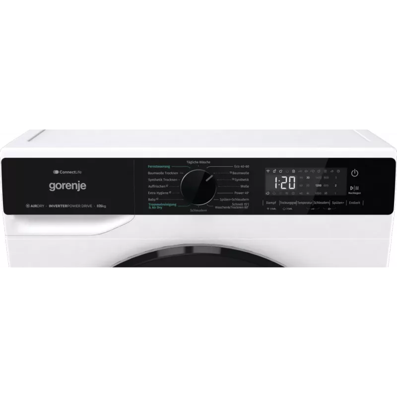 Gorenje WD2PA854ADW/DE pesumasin-kuivati Eraldiseisev Eestlaetav Valge