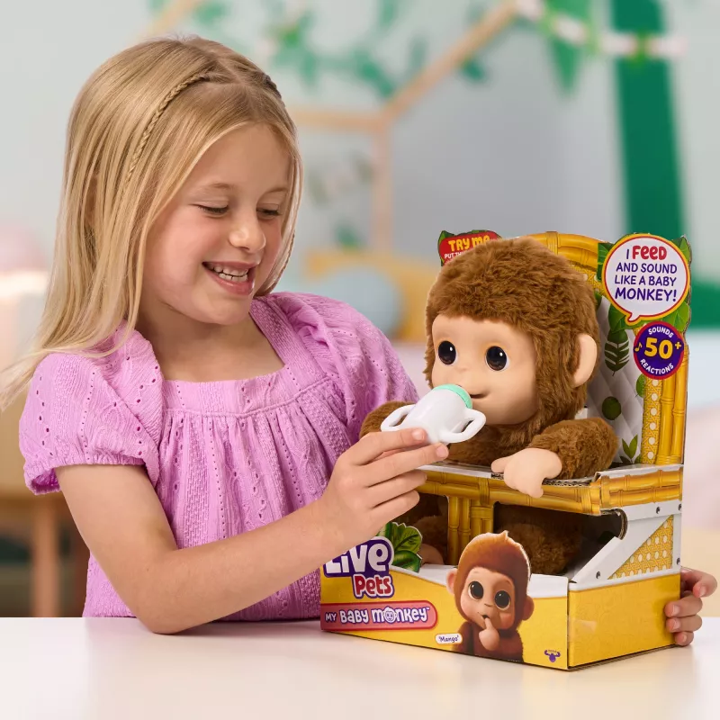 Moose Toys My Baby Monkey Mango, poiss/tüdruk, 4 a, valgusefektid, heliefektid
