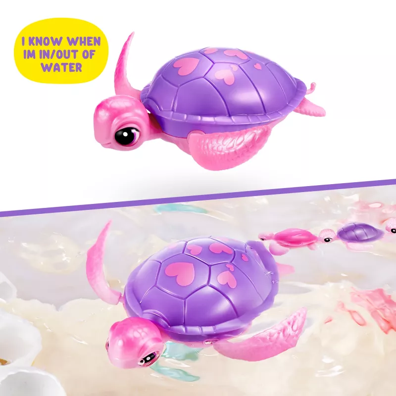 Zuru Pets Alive Mommy Turtle Surprise interaktiivne mänguasi, mitmevärviline, LR44 patarei