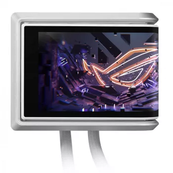 Universaalne vedelikjahuti ASUS ROG RYUO IV 360 ARGB WHT — 360 mm radiaator, 120 mm ventilaatorid, valge