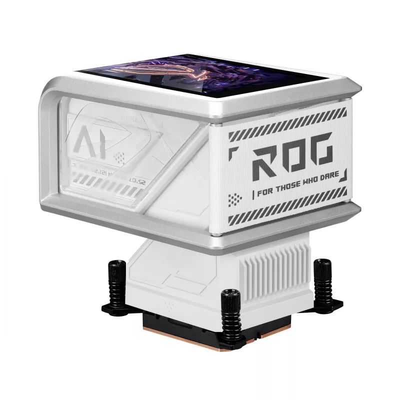 Universaalne vedelikjahuti ASUS ROG RYUO IV 360 ARGB WHT — 360 mm radiaator, 120 mm ventilaatorid, valge