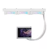Universaalne vedelikjahuti ASUS ROG RYUO IV 360 ARGB WHT — 360 mm radiaator, 120 mm ventilaatorid, valge