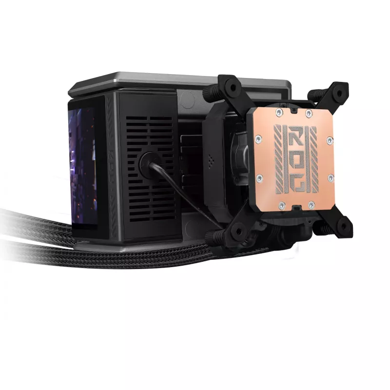 Vedelikjahutussüsteem ASUS ROG RYUO IV 360 ARGB — 360 mm radiaator, 120 mm ventilaatorid, Must