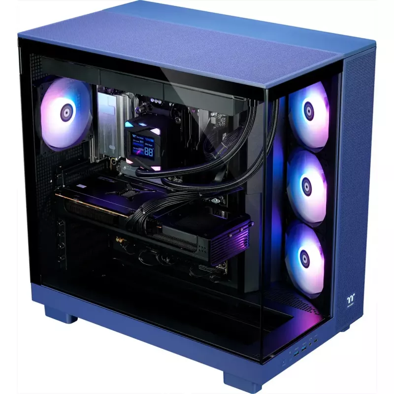 Lauaarvuti mänguritele THERMALTAKE FTW V380XL 9070XT lilla/läbipaistev operatsioonisüsteemiga Windows 11 Pro