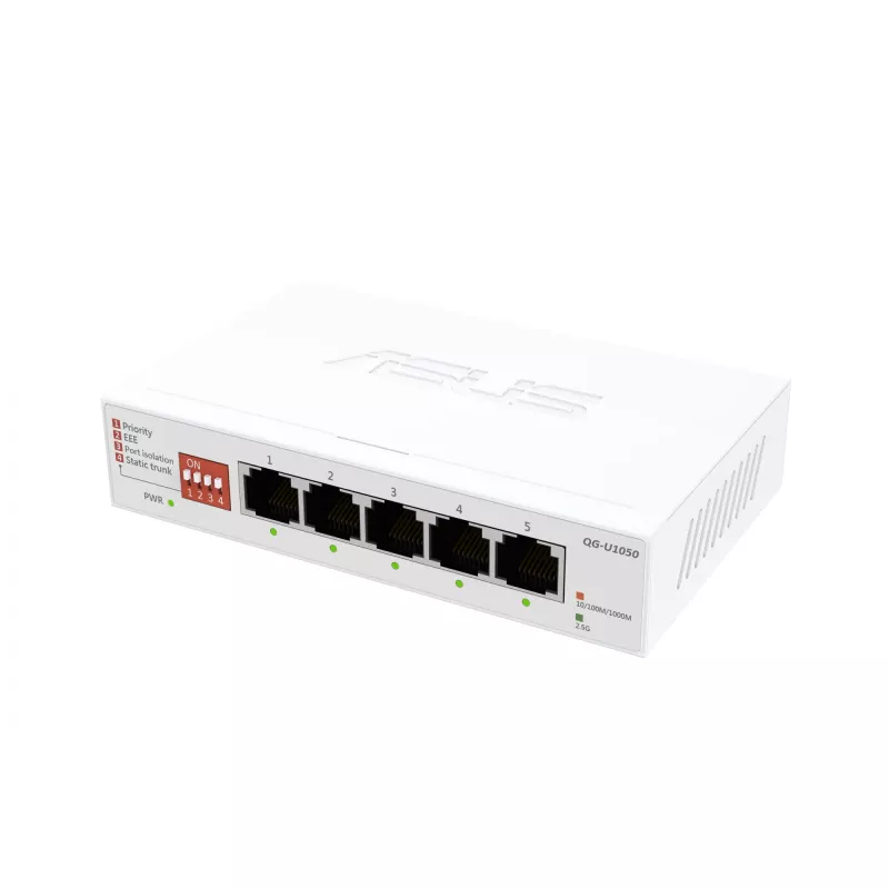 ASUS QG-U1050 haldamata 2.5G Ethernet (100/1000/2500) valge
