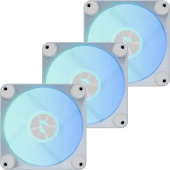 APNX FP1-R 120 mm korpuse ventilaator 3-pakk vastupidine õhuvool, valge