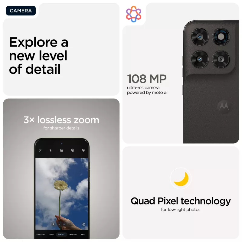 Motorola moto g77 17,3 cm (6,8 tolli) hübriidne Dual SIM Android 16.0 5G USB USB-C 8 GB 256 GB 5200 mAh must