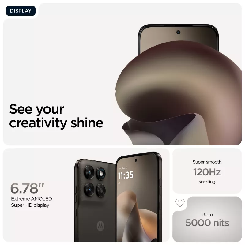 Motorola moto g77 17,3 cm (6,8 tolli) hübriidne Dual SIM Android 16.0 5G USB USB-C 8 GB 256 GB 5200 mAh must