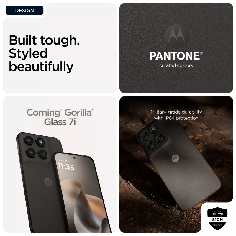 Motorola moto g77 17,3 cm (6,8 tolli) hübriidne Dual SIM Android 16.0 5G USB USB-C 8 GB 256 GB 5200 mAh must