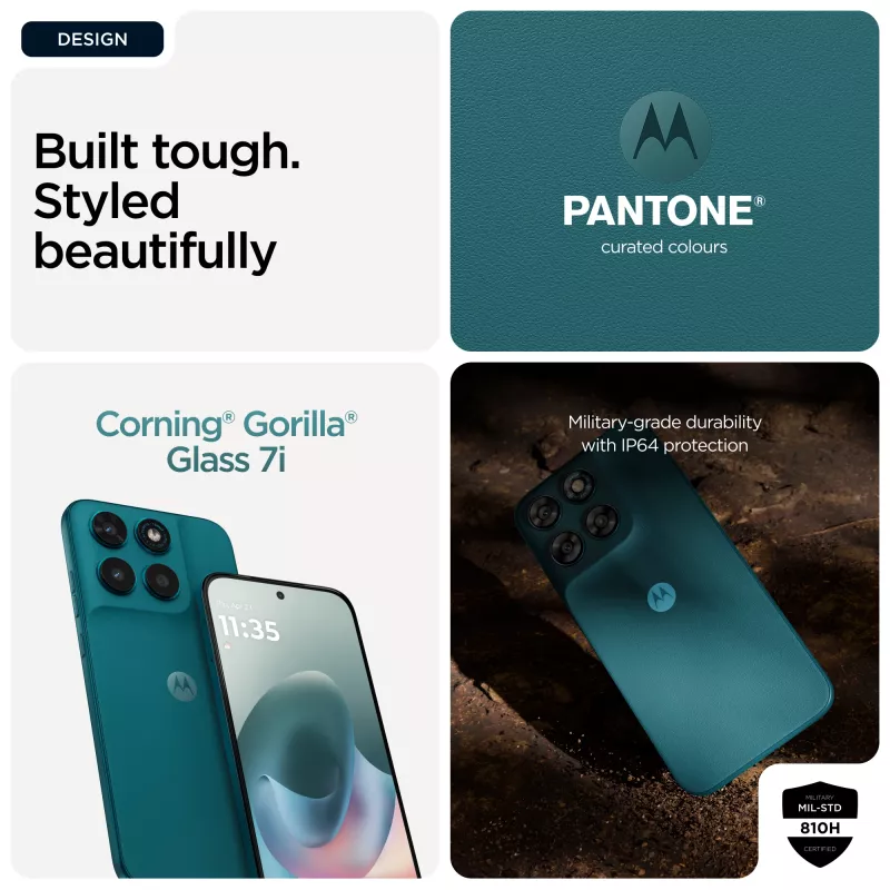 Motorola moto g77 17,3 cm (6,8 tolli) hübriidne Dual SIM Android 16.0 5G USB USB-C 8 GB 256 GB 5200 mAh roheline
