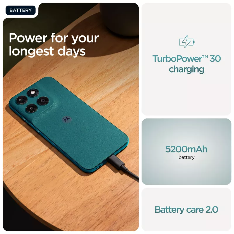 Motorola moto g77 17,3 cm (6,8 tolli) hübriidne Dual SIM Android 16.0 5G USB USB-C 8 GB 256 GB 5200 mAh roheline