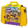Kinetic Sand, ehitusplatsi kokkupandav liivakast 2 naela mänguliiva ja mänguautoga, hoiuskarp, sensoorsed mänguasjad, pühadekingid lastele alates 3. eluaastast