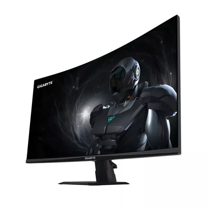 GIGABYTE GS27FCA 27-tolline FHD kõver mängurimonitor - 1920 x 1080, 200 Hz, 1 ms, 250 cd/m², FreeSync Premium, HDR-valmis, HDMI 2.0, DisplayPort 1.4