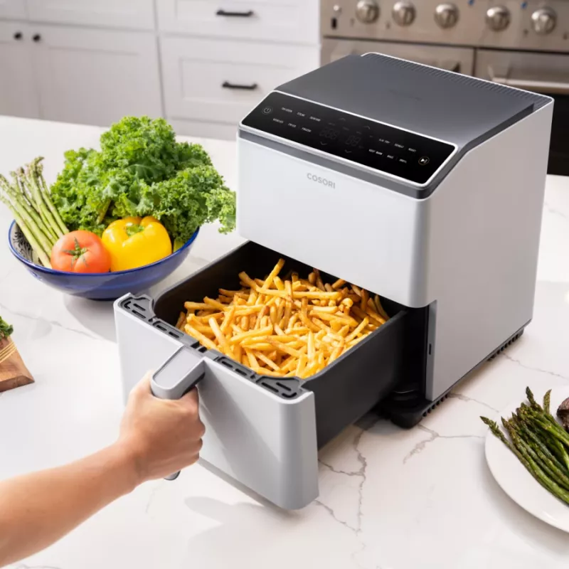 Cosori Dual Blaze Single 6,4 L eraldiseisev 1750 W kuumõhufritüür Helehall