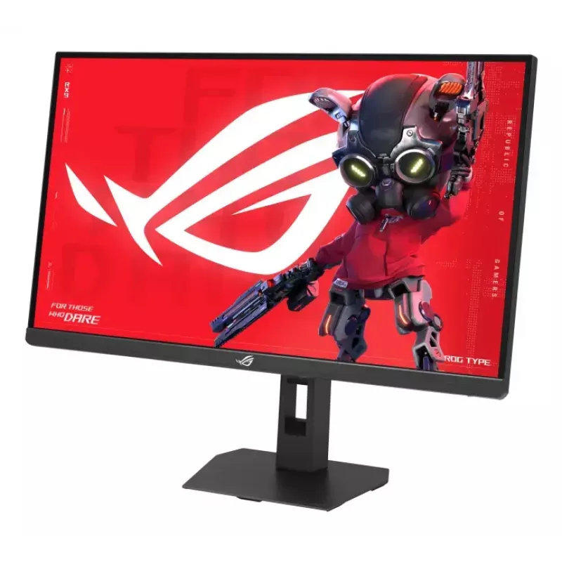 27-tolline ASUS ROG Strix XG27JCG mängumonitor — 5K Ultra HD 5120×2880, Fast IPS, 0,3 ms, 350 cd/m², USB 3.2 Gen1, VESA, kõrgusega reguleeritav, must