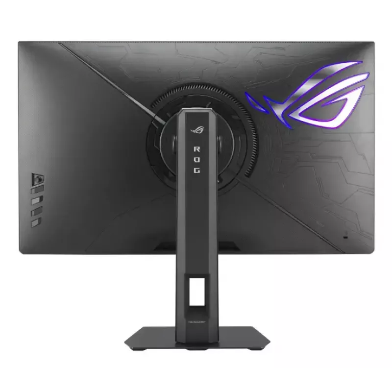 27-tolline ASUS ROG Strix XG27JCG mängumonitor — 5K Ultra HD 5120×2880, Fast IPS, 0,3 ms, 350 cd/m², USB 3.2 Gen1, VESA, kõrgusega reguleeritav, must